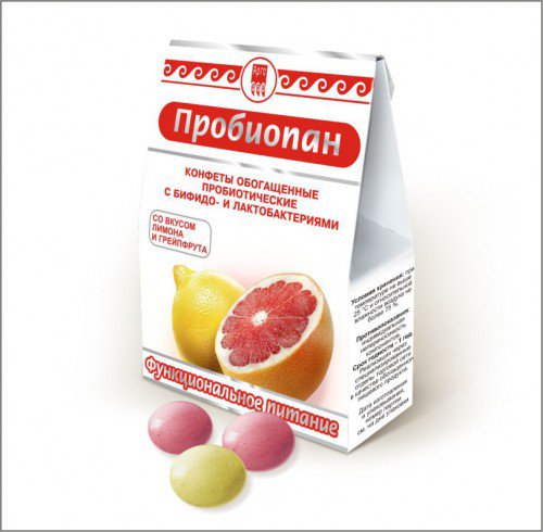 Конфеты обогащенные пробиотические «Пробиопан»